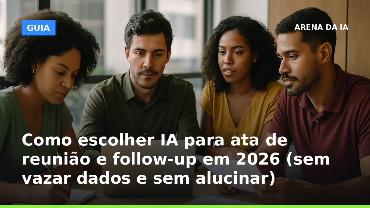 Como escolher IA para ata de reunião e follow-up em 2026