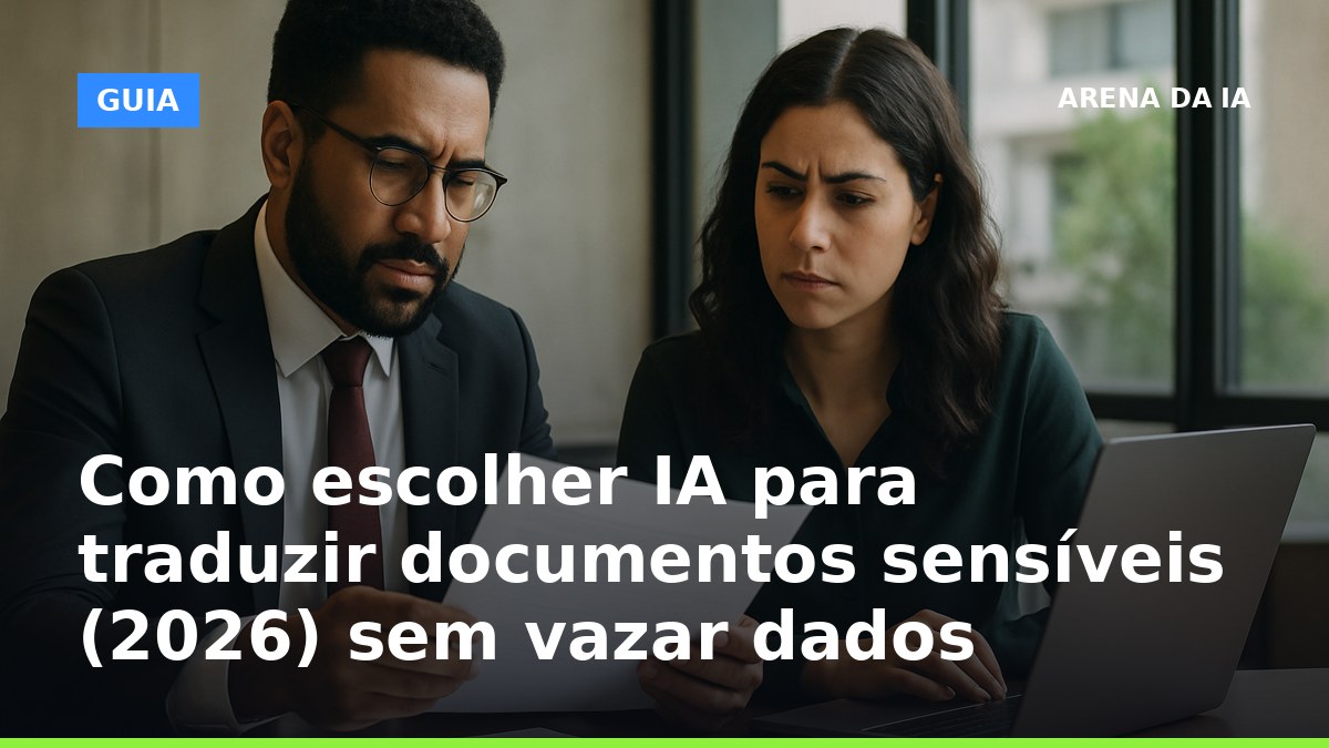 Guia para escolher IA para traduzir documentos sensíveis sem vazar dados
