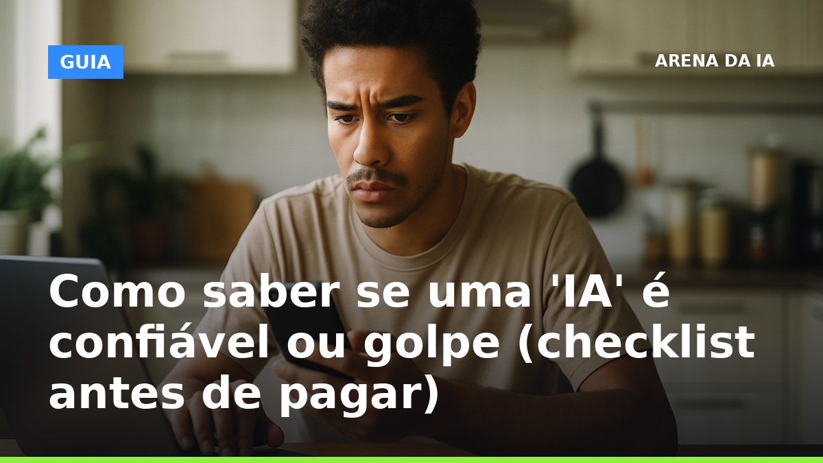Checklist para saber se uma IA é confiável ou golpe antes de pagar