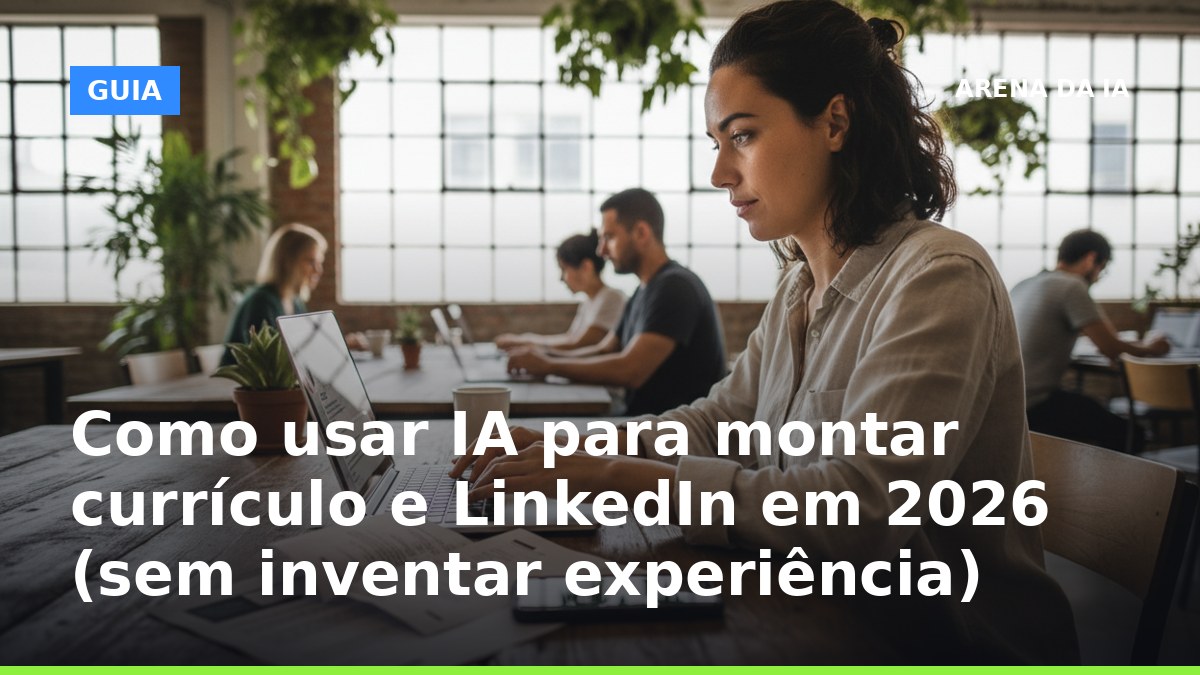 Como usar IA para montar currículo e LinkedIn em 2026 sem inventar experiência