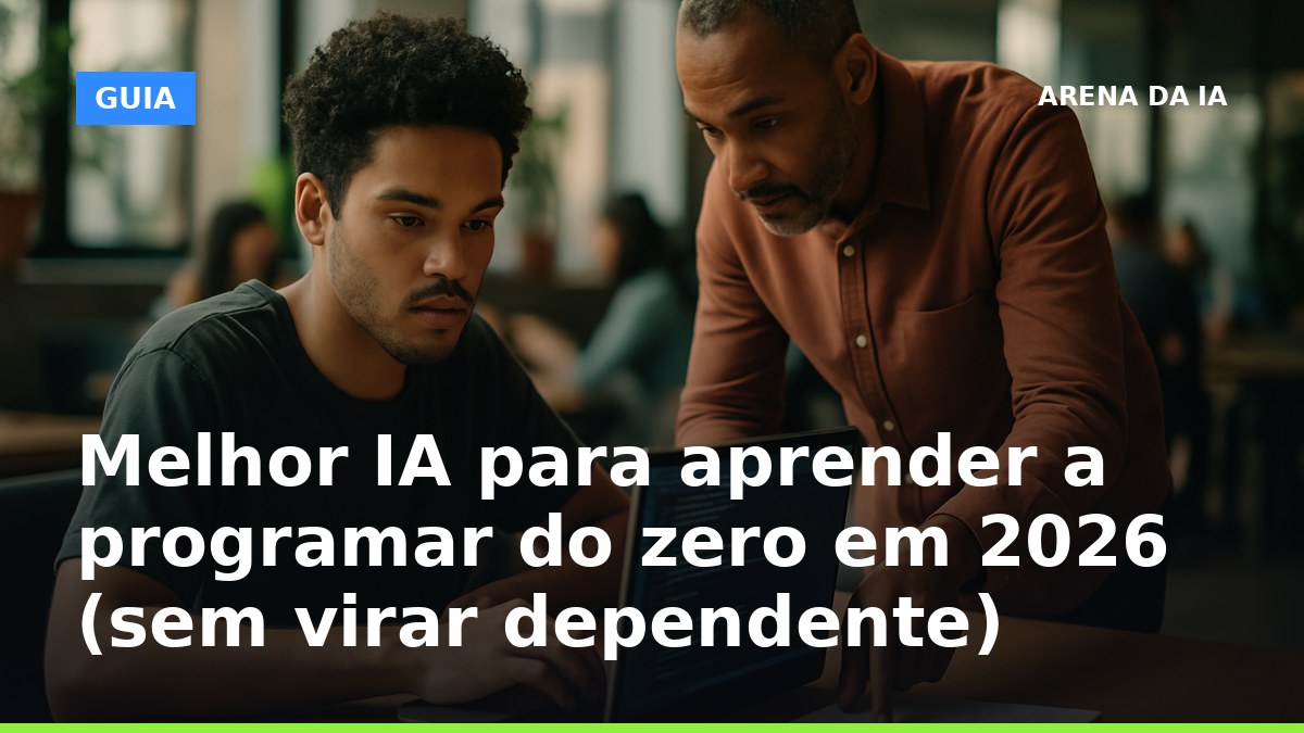 Melhor IA para aprender a programar do zero em 2026 sem virar dependente do autocomplete