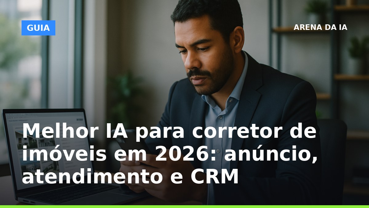 Melhor IA para corretor de imóveis em 2026 para anúncio, WhatsApp e CRM