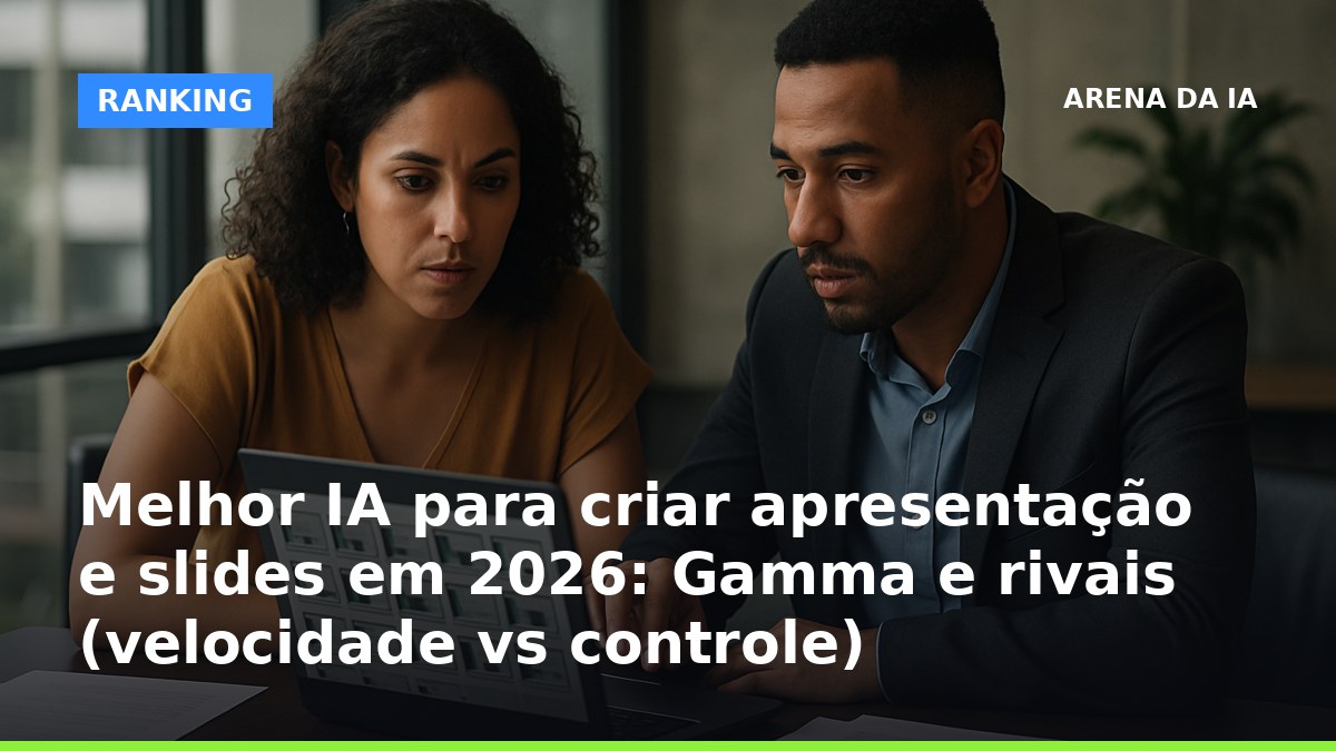 Melhor IA para criar apresentação e slides em 2026 comparando Gamma e rivais