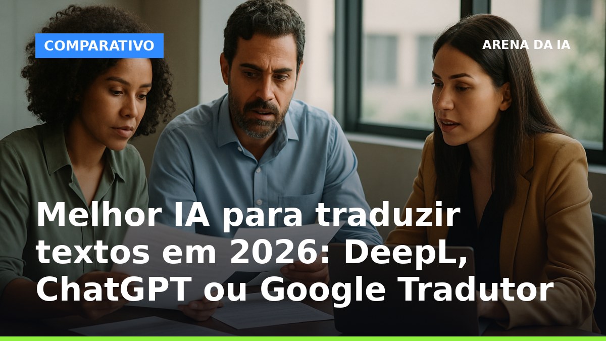 Melhor IA para traduzir textos em 2026: DeepL, ChatGPT e Google Tradutor em comparação