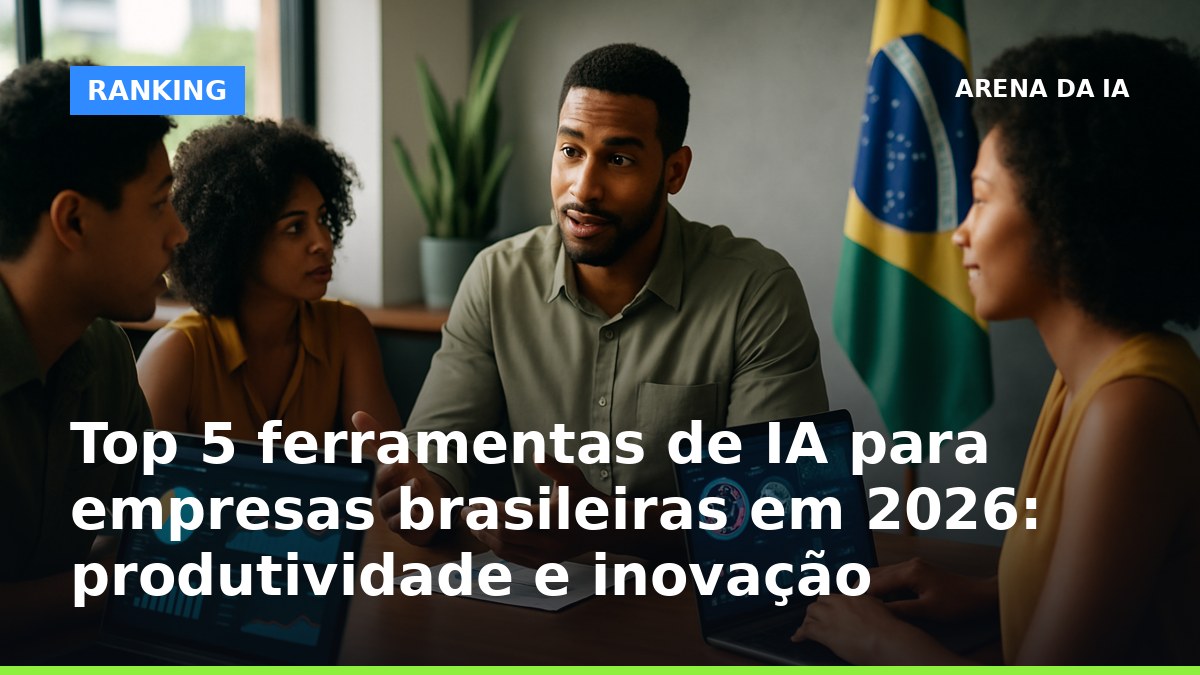 Equipe brasileira analisando ferramentas de IA em ambiente corporativo, com notebooks e gráficos