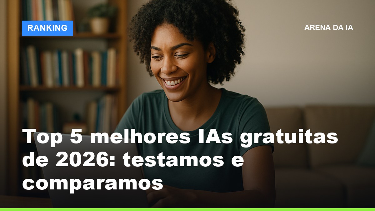 Estudante brasileiro descobrindo as melhores IAs gratuitas no laptop em ambiente doméstico descontraído